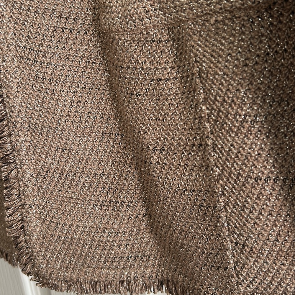 EUC - Chico’s GORGEOUS Tan/Silver Tailored Jacket - Picture 2 of 10